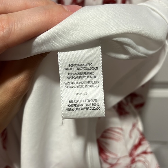 Julia Jordan Size 6 Medium Maxi dress Red and white Floral print on off shoulder - Picture 9 of 11